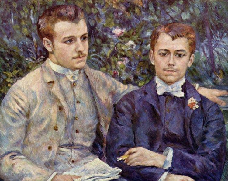 Pierre-Auguste Renoir Portrait of Charles and Georges Durand Ruel, Norge oil painting art